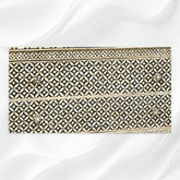 Bone Inlay 2 Drawer Geometric Sideboard Black 1
